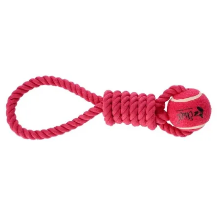 Dingo Zabawka dla psa - Piłka tenisowa z uchwytem Fresh 6,2x41cm różowa