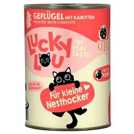 Lucky Lou Lifestage Kitten Drób puszka 400g-2034579