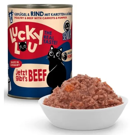 Lucky Lou Lifestage Senior Drób i wołowina puszka 400g-2034611