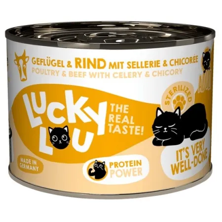 Lucky Lou Lifestage Sterilized Drób i wołowina puszka 200g-2034622