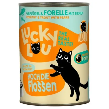 Lucky Lou Lifestage Adult Drób i pstrąg puszka 400g-2034690