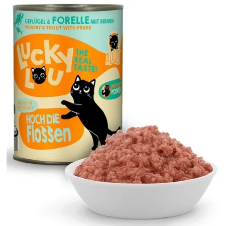 Lucky Lou Lifestage Adult Drób i pstrąg puszka 400g-2034691