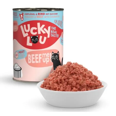 Lucky Lou Lifestage Adult Drób i wołowina puszka 400g-2034697