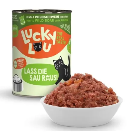 Lucky Lou Lifestage Adult Wołowina i dzik puszka 400g-2034705