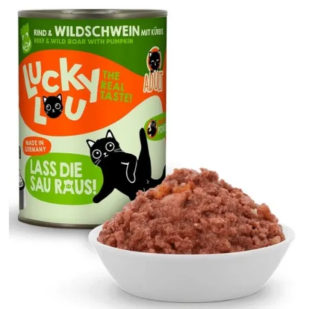 Lucky Lou Lifestage Adult Wołowina i dzik puszka 400g-2034707