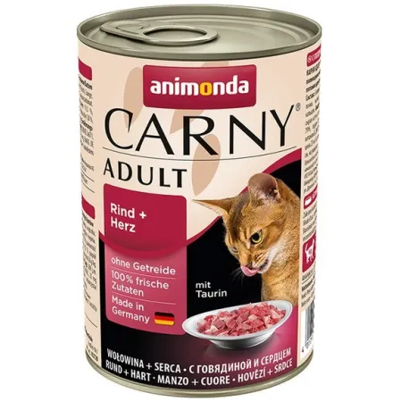 Animonda Carny Adult Wołowina + Serca puszka 400g-2035206