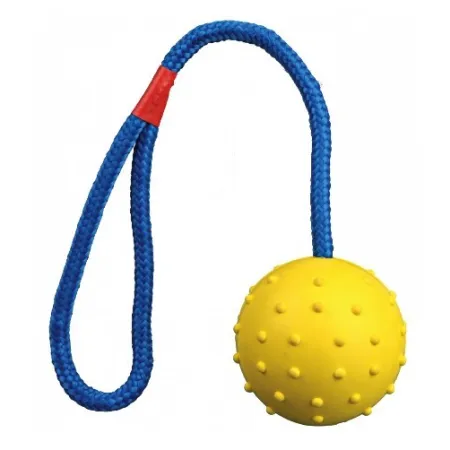 Trixie Piłka gumowa na sznurku 6/30cm [3305]-2035518