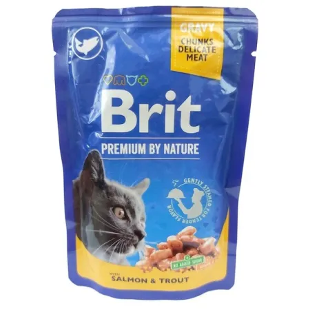 Brit Premium Cat Adult Łosoś + Pstrąg saszetka 100g
