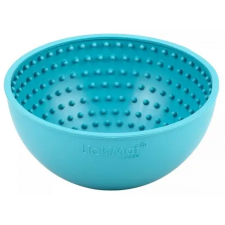 LickiMat Wobble Miska głęboka Jeżyk miękka turkusowa-2035686