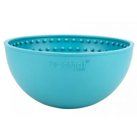 LickiMat Wobble Miska głęboka Jeżyk miękka turkusowa-2035687