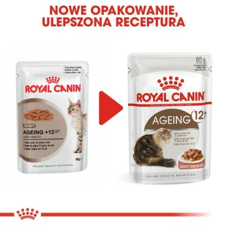 Royal Canin Ageing +12 karma mokra w sosie dla kotów dojrzałych saszetka 85g-2035711