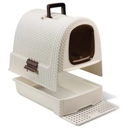 Curver Toaleta z filtrem dla kota beżowo-brązowa-2035739