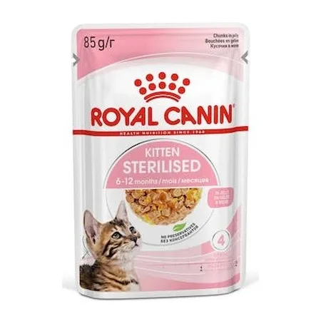 Royal Canin Kitten Sterilised karma mokra w galaretce dla kociąt od 6 do 12 miesiąca życia, sterylizowanych saszetka 85g