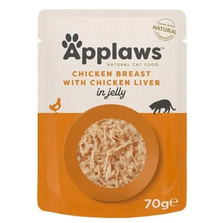 Applaws saszetka dla kota kurczak z wątróbką w galaretce 70g