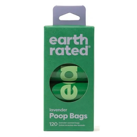 Earth Rated Woreczki ekologiczne do zbierania odchodów 8x15szt lawendowe-2036182