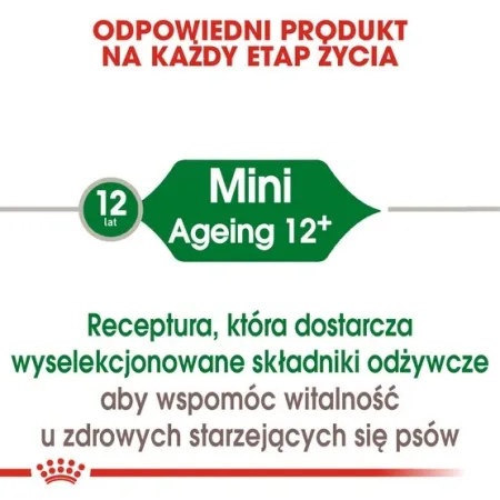 Royal Canin Mini Ageing 12+ karma sucha dla psów dojrzałych po 12 roku życia, ras małych 800g-2036213