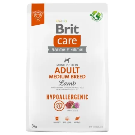 Brit Care Hypoallergenic Adult Medium Lamb 3kg-2036260