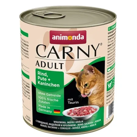 Animonda Carny Adult Wołowina, Indyk + Królik puszka 800g-2036279