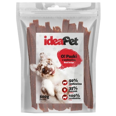 IdeaPet Paski z wołowiną 500g-2036384