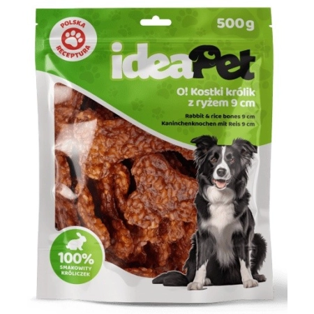 IdeaPet Kostki królik z ryżem 9cm 500g-2036394