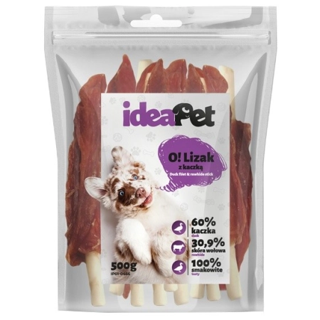 IdeaPet Lizak z kaczką 500g-2036416