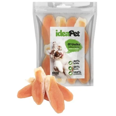 IdeaPet Uszka królicze z kaczką 500g-2036419