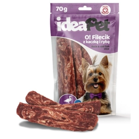 IdeaPet O! Fileciki z kaczką i rybą 70g