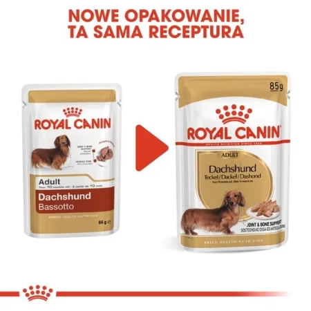 Royal Canin Dachshund karma mokra - pasztet, dla psów dorosłych rasy jamnik saszetka 85g-2036720