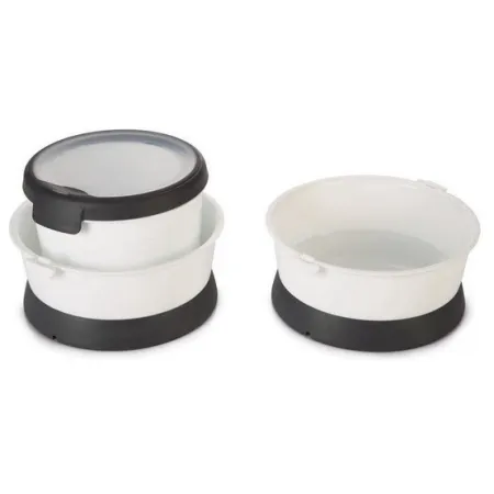 Curver Zestaw podróżny na karmę i wodę biały/szary-2036752