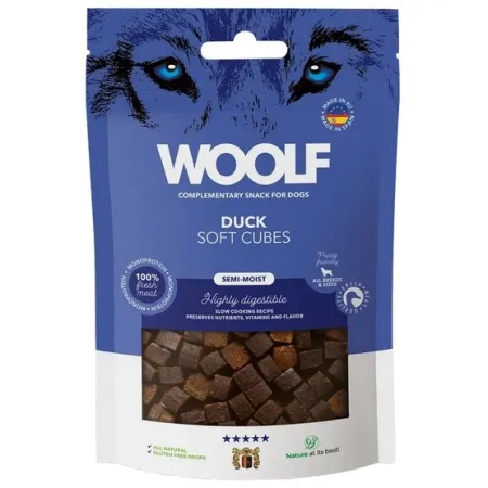 Woolf Soft Cubes Monoprotein Duck 100g-2036843