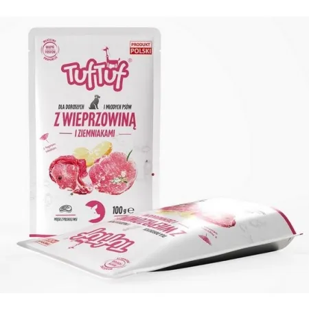 TUF TUF Wieprzowina z ziemniakami dla psa saszetka 100g-2036907
