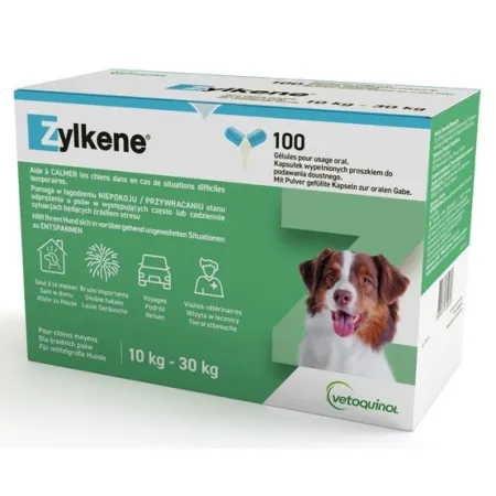 Vetoquinol Zylkene 225mg dla psów 10-30kg - blister 10 kapsułek