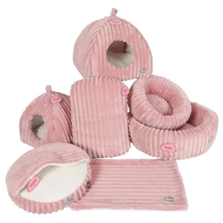Zolux Legowisko Naomi półotwarte 45x45x28cm różowe [500135ROS]-2037176