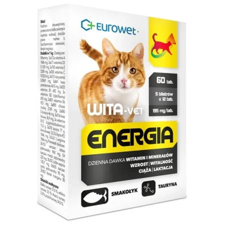 Wita-Vet Kot Energia Junior + Adult 60tabl-2037342