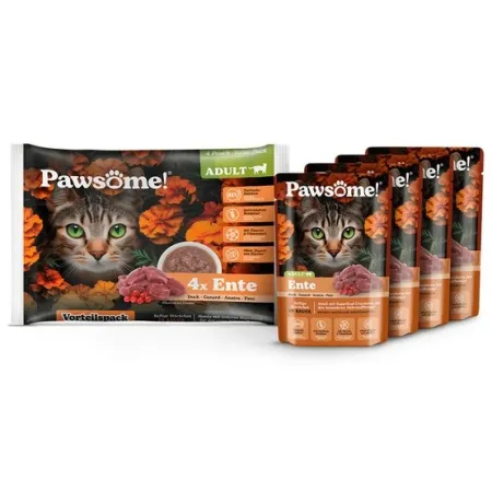 Pawsome Adult Ente - kaczka saszetki 4x85g-2037422