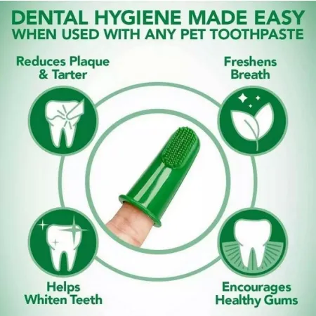 Vet's Best Dental żel + szczoteczka zestaw Puppy-2037503