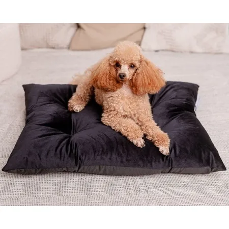 MIMIKO Pets Legowisko Poducha Velvet 70x50cm czarna-2037592