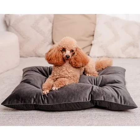 MIMIKO Pets Legowisko Poducha Velvet 70x50cm grafit-2037594