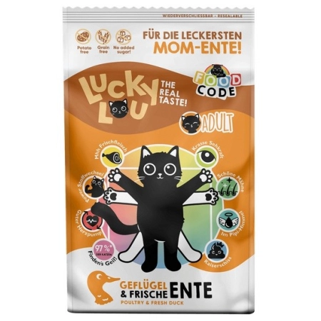Lucky Lou Food Code Lifestage Adult Drób & Kaczka 750g