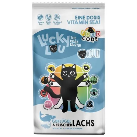 Lucky Lou Food Code Lifestage Adult Drób & Łosoś 340g