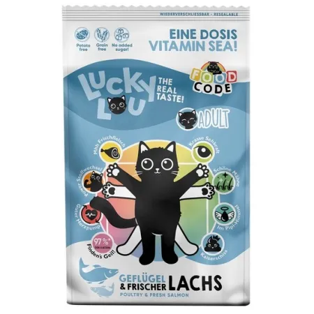 Lucky Lou Food Code Lifestage Adult Drób & Łosoś 750g