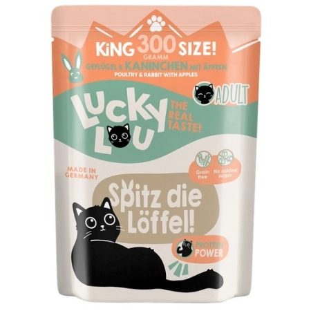 Lucky Lou Lifestage Adult Drób i królik saszetka 300g-2037763