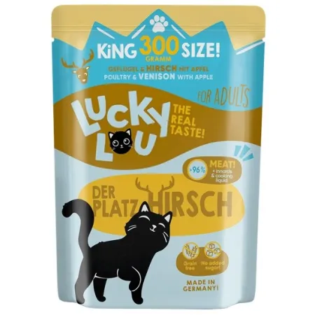 Lucky Lou Lifestage Adult Drób i jeleń saszetka 300g-2037775