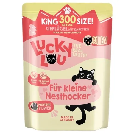 Lucky Lou Lifestage Kitten Drób saszetka 300g-2037788