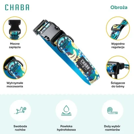 CHABA Obroża regulowana Story III XL Carnival-2037923