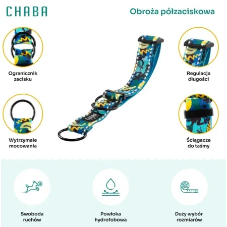 CHABA Obroża półzaciskowa Story III M Carnival-2037985