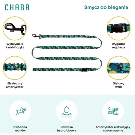 CHABA Smycz z amortyzatorem do biegania Story III M 25mm/280cm Carnival-2038109