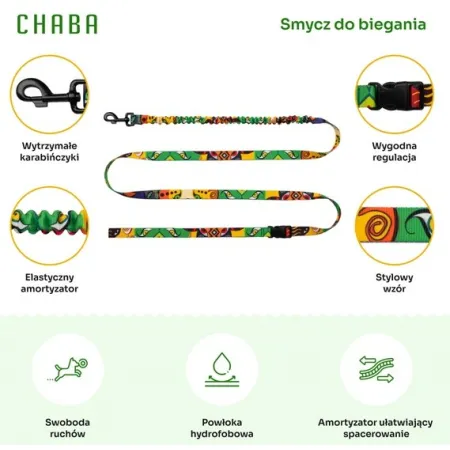 CHABA Smycz z amortyzatorem do biegania Story III M 25mm/280cm Jumbo-2038121