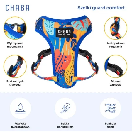 CHABA Szelki Guard Comfort Story III bezuciskowe S 1,6cm Aussie-2038146