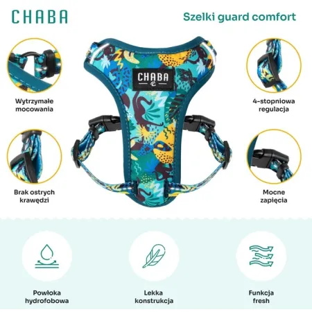 CHABA Szelki Guard Comfort Story III bezuciskowe S 1,6cm Carnival-2038164